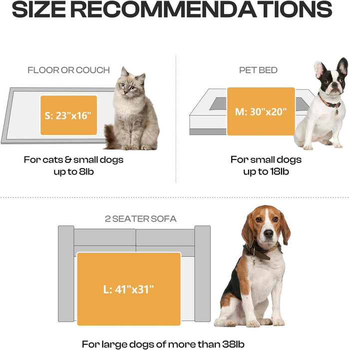 1 Pack 3 Blankets Super Soft Fluffy Premium Fleece Pet Blanket Flannel Throw for Dog Puppy Cat Paw Brown/Pink/White Small(23X16 Inch)
