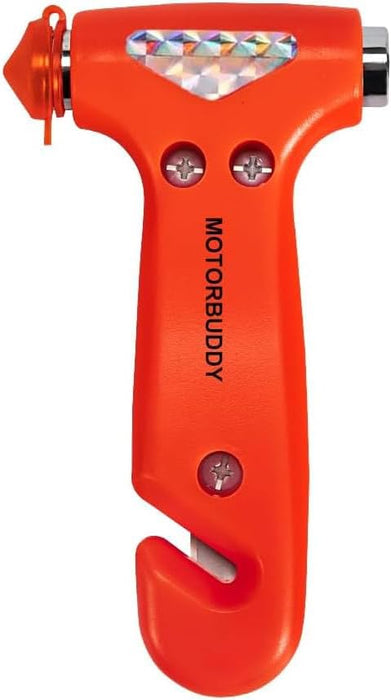 2-Pack Car Safety Hammer Seatbelt Cutter, Auto Emergency Escape Hammer with Window Glass Breaker and Seat Belt Cutter, Striking Red Escape Tool for Car Accidents