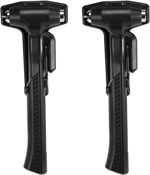 2-Pack Car Safety Hammer Seatbelt Cutter, Auto Emergency Escape Hammer with Window Glass Breaker and Seat Belt Cutter, Striking Red Escape Tool for Car Accidents