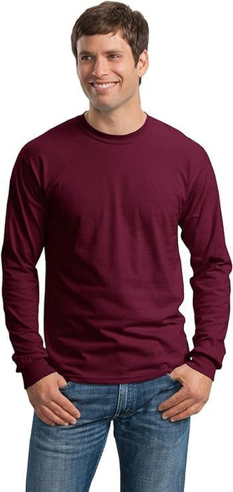 Adult Heavy Cotton Long Sleeve T-Shirt, Style G5400, 2-Pack