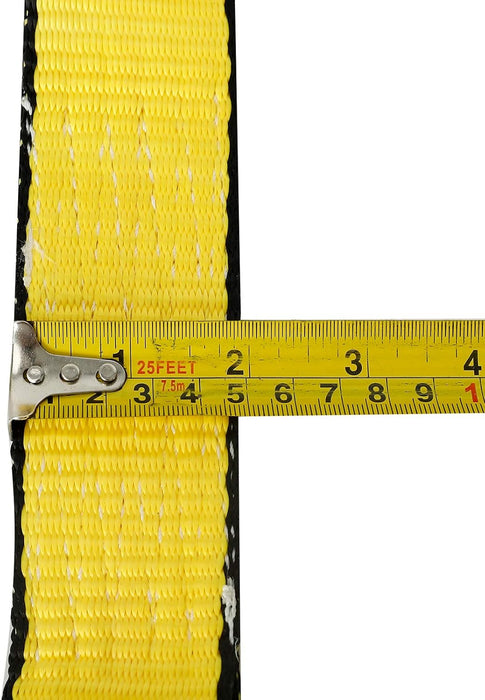 4Pcs 2" X 8' Truck Winch Tie down Straps with RTJ Cluster Hook Heavy Duty Webbing Complete RTJ Strapes 3 Chain Link RTJ Cluster Hook Towing Truck Anchor Wrecker Tie Down