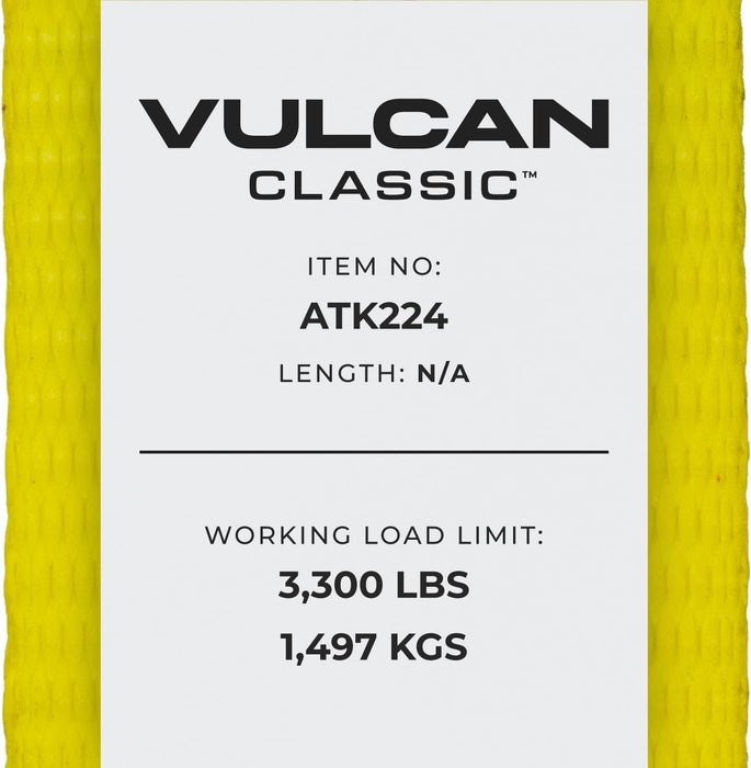 Complete Axle Strap Tie down Kit with Snap Hook Ratchet Straps - Classic Yellow - Includes (4) 22 Inch Axle Straps, (4) 36 Inch Axle Straps, and (4) 8' Snap Hook Ratchet Straps