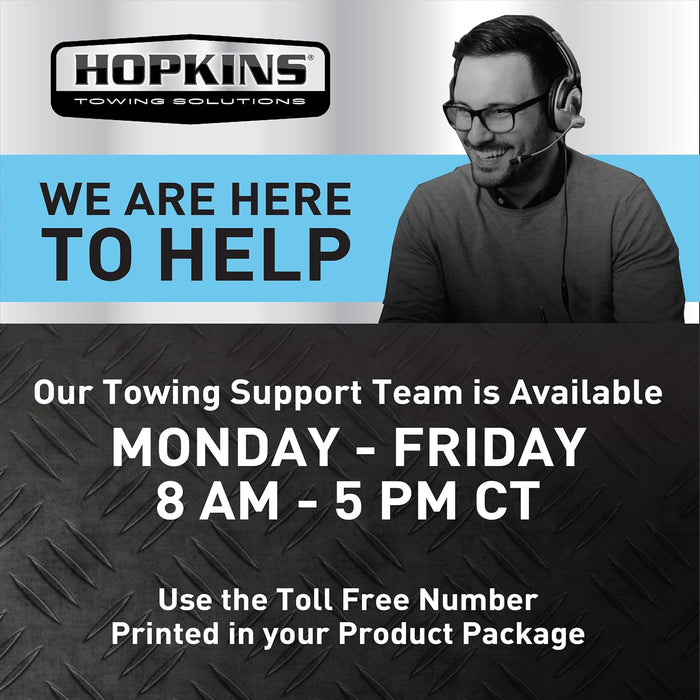 Hopkins 7 Blade to 4 Wire Flat Vehicle to Trailer Connector Adapter Plug, Universal Fit for Vehicles with 7 Blade Adapters (47345)