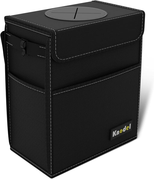 2 Gallon Black Leak-Proof Waterproof Car Trash Can with Lid