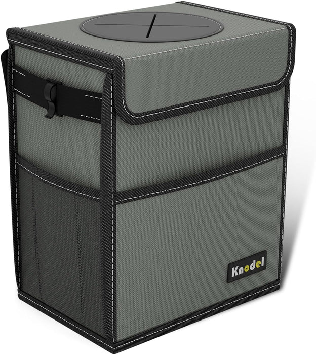 2 Gallon Black Leak-Proof Waterproof Car Trash Can with Lid