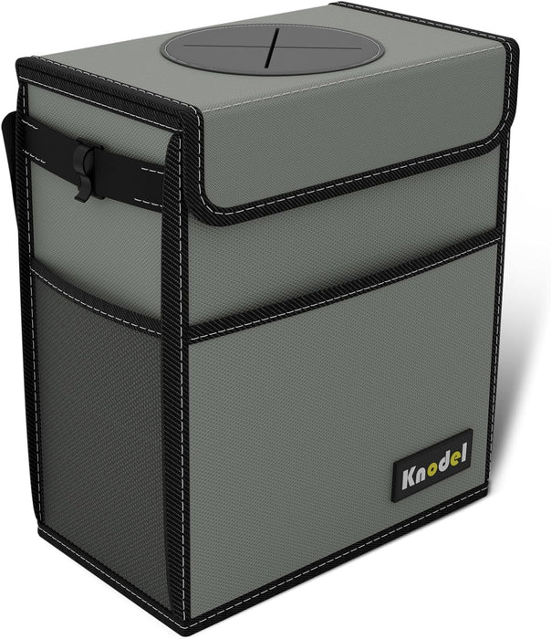 2 Gallon Black Leak-Proof Waterproof Car Trash Can with Lid