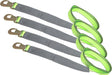 (4 Pack) High Viz Green 2" X 8 FT Wheel Lift Straps for Tow Dolly/Wheel Lift Truck Wrecker Car Hauler
