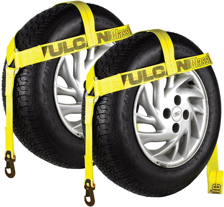 Wheel Lift Harnesses with Snap Hooks - Bonnet Style - 2 Pack - Classic Red - 1,600 Pound Safe Working Load