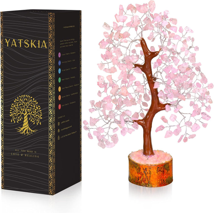 7 Chakra Tree of Life, Crystals and Healing Stones, Birthday Gifts for Women - Crystal Tree for Positive Energy, Home Office Decor, Spiritual Gifts for Women
