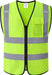 Hi Vis Reflective Safety Vest for Men Women with Chest Pocket Mesh High Visibility Class 2 Construction Vest,Meets ANSI/ISEA Standard(Kz179-Yellow-L)