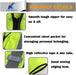 Hi Vis Reflective Safety Vest for Men Women with Chest Pocket Mesh High Visibility Class 2 Construction Vest,Meets ANSI/ISEA Standard(Kz179-Yellow-L)