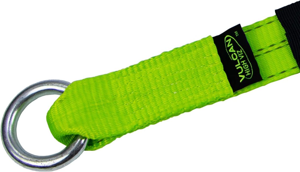 Wheel Dolly Tire Harness with Universal O-Ring - 2 Inch X 96 Inch - 4 Pack - High-Viz - 3,300 Pound Safe Working Load - Straps Only - Ratchets Sold Separately