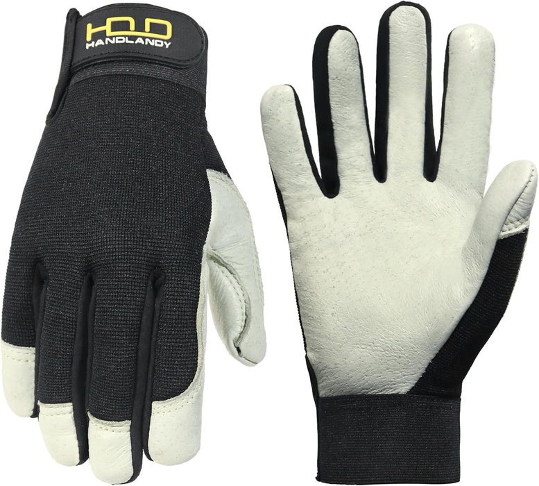 Work Gloves for Men & Women, Utility Mechanic Working Gloves Touch Screen, Flexible Yard Work Gloves
