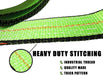 (4 Pack) High Viz Green 2" X 8 FT Wheel Lift Straps for Tow Dolly/Wheel Lift Truck Wrecker Car Hauler