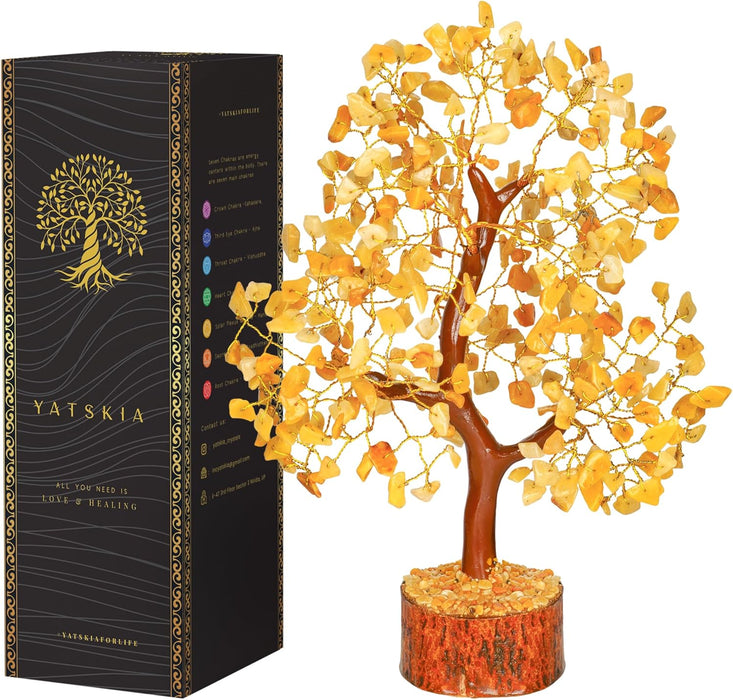 7 Chakra Tree of Life, Crystals and Healing Stones, Birthday Gifts for Women - Crystal Tree for Positive Energy, Home Office Decor, Spiritual Gifts for Women