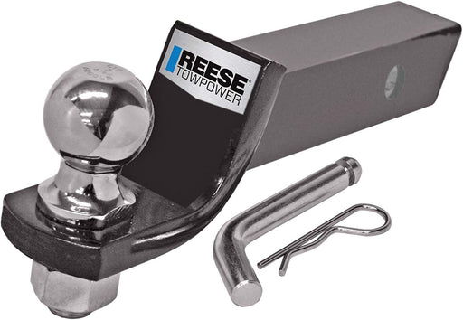 "2-Inch Towing Starter Kit with Drawbar and Ballmount in Sleek Black Finish"