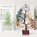 7 Chakra Tree of Life, Crystals and Healing Stones, Birthday Gifts for Women - Crystal Tree for Positive Energy, Home Office Decor, Spiritual Gifts for Women