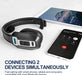 Trucker Bluetooth Headset, V5.2 Wireless Headset with Upgraded Microphone AI Noise Canceling, on Ear Bluetooth Headphone with Mute for Driver Office Call Center