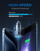 Car Charger Adapter【Smallest Metal】 4.8A Cigarette Lighter USB Car Charger Adapter Dual Port 12V USB Outlet Flush Fit for Iphone 16 Pro Max/15/14 Ipad Air Samsung Galaxy S25 S24 Ultra,Black