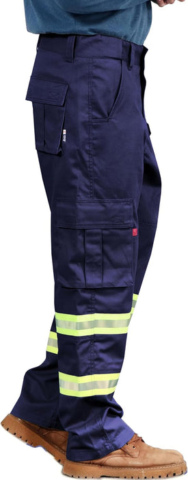 FR Pants High Visibility Cargo Pockets Flame Resistant Hi-Vis Workwear Water & Oil Repellent Finish