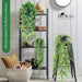 4Pcs Fake Plants Hanging Artificial Ivy Vine Faux Eucalyptus Hanging Plants, Boston Fern, String of Pearls for Living Room Bedroom Boho Wall Shelf Indoor Outdoor Decor
