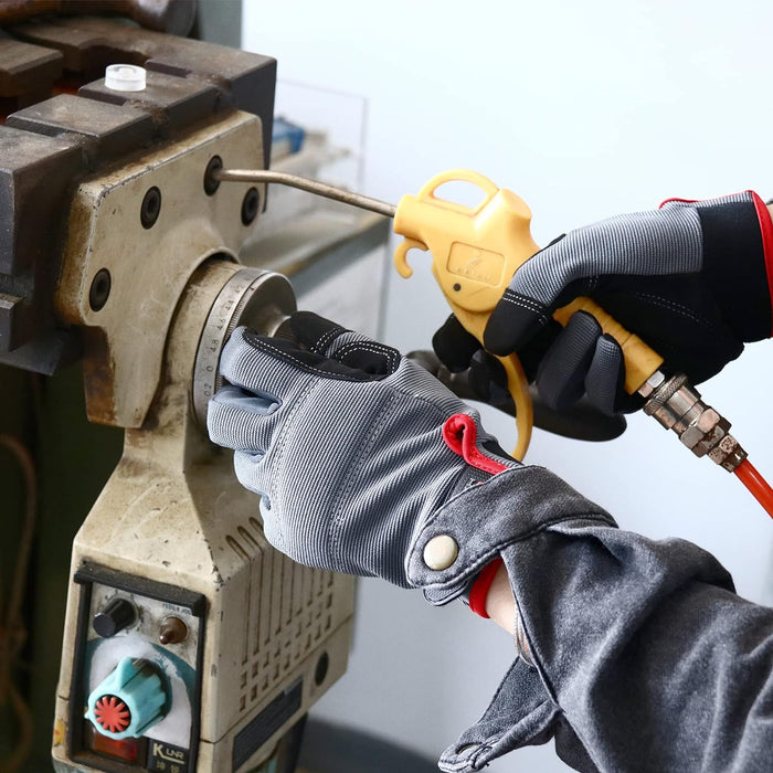 Work Gloves for Men & Women, Utility Mechanic Working Gloves Touch Screen, Flexible Yard Work Gloves