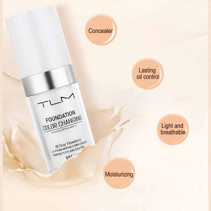 BestLand TLM Colour Changing Foundation with flawless coverage, lightweight formula, and hydrating BB cream appearance.