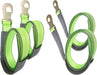 (4 Pack) High Viz Green 2" X 8 FT Wheel Lift Straps for Tow Dolly/Wheel Lift Truck Wrecker Car Hauler