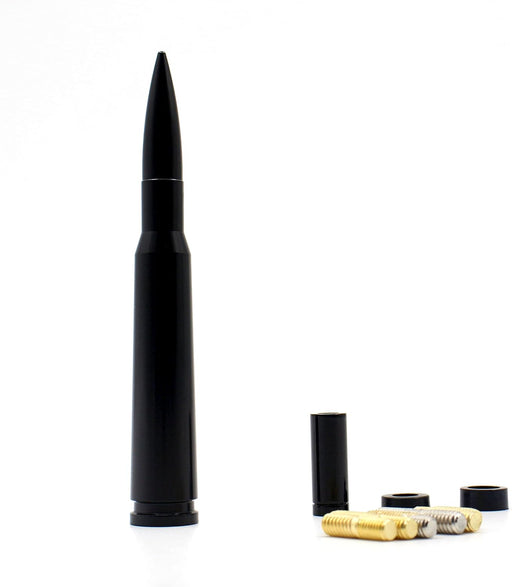 5.5 Inch 50 Cal Bullet Car Truck Antenna Mast Vehicle Short Radio Antenna Replacement for Ford F Series Super Duty Ranger Explorer Dodge RAM 1500 2500 3500 Classic Pickup Trucks