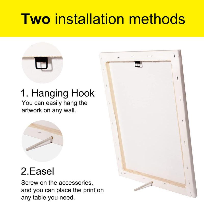 Christian Canvas Wall Art Philippians 4:6-7 Be Anxious for Nothing Canvas Print Positive Scripture Canvas Painting Home Wall Decor Framed Gift 12x15 Inch - Durrett Recovery