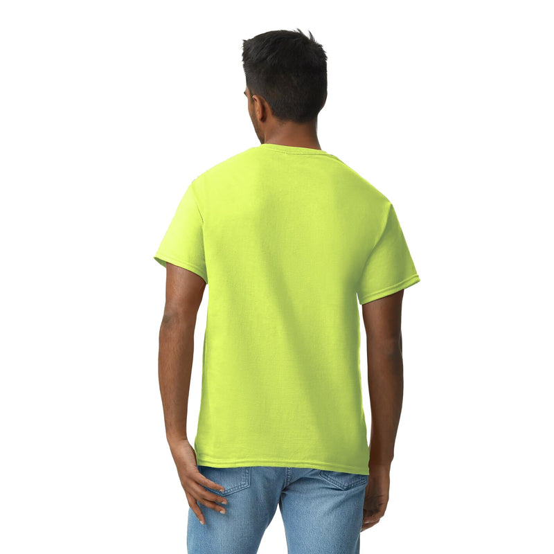Gildan Adult Ultra Cotton T-Shirt, Style G2000, Multipack, Safety Green (10-Pack), X-Large