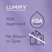 LUMIFY eye drops in 0.17 fl oz bottle, red eye relief drops for brighter, less red eyes, quick-acting and long-lasting.