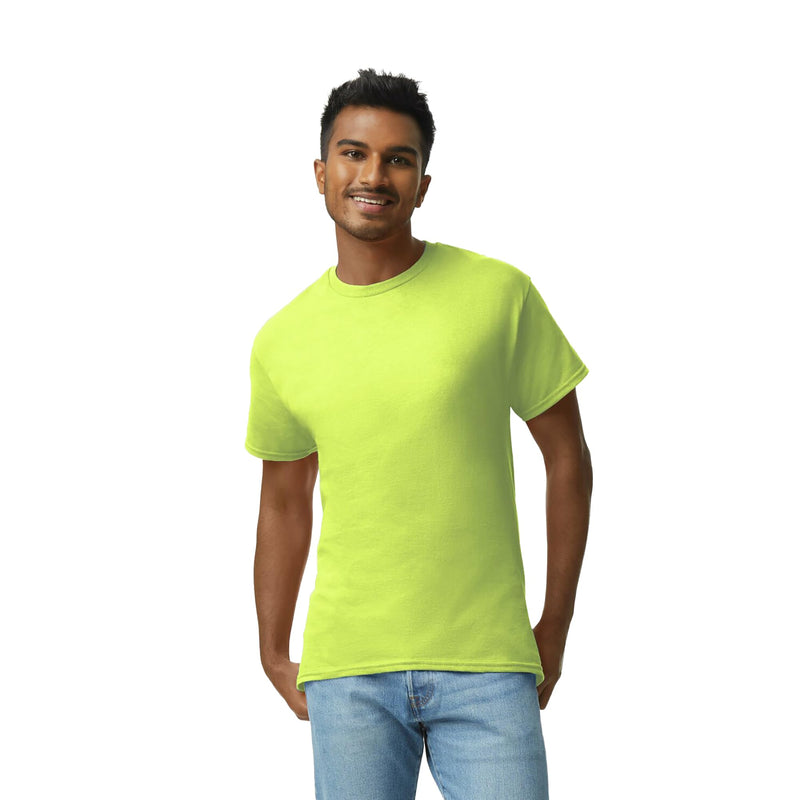 Gildan Adult Ultra Cotton T-Shirt, Style G2000, Multipack, Safety Green (10-Pack), X-Large