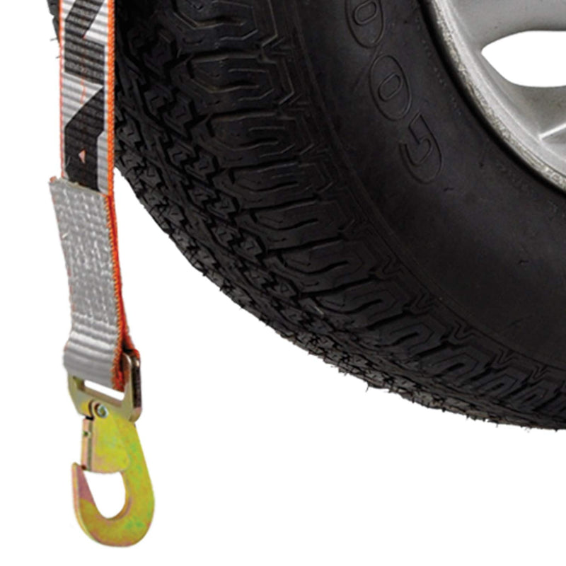 VULCAN Wheel Lift Harnesses with Snap Hooks - Bonnet Style - 2 Pack- Silver Series - 1,600 Pound Safe Working Load