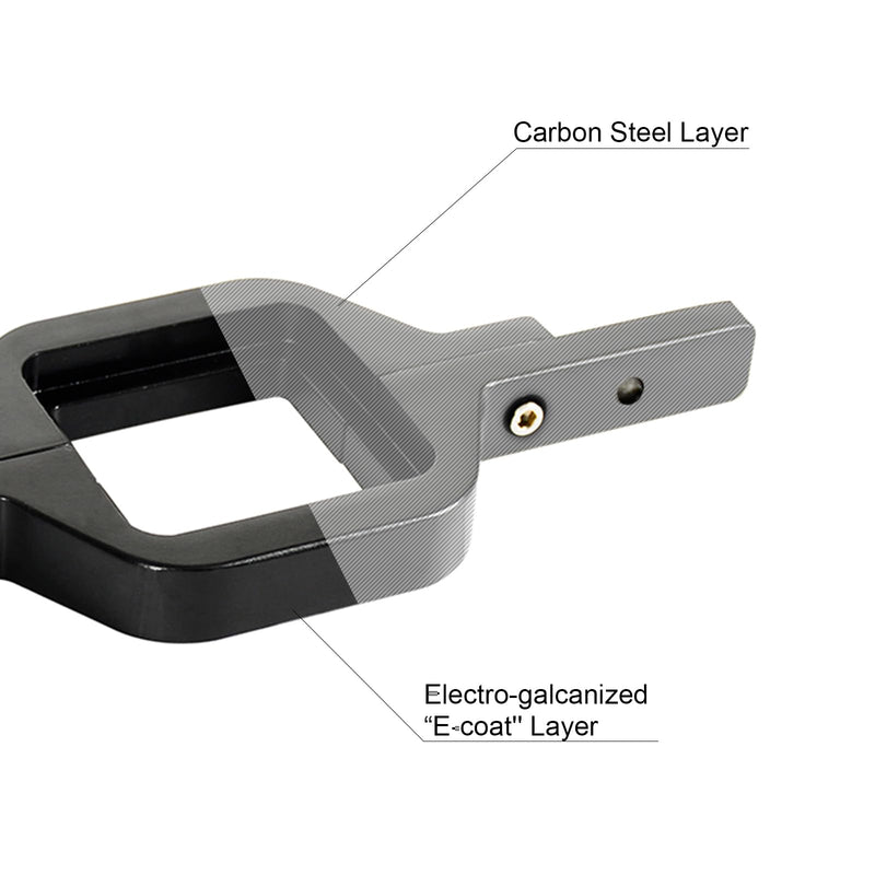 BESTZHEYU Hitch LED work light pods mounted on a towing hitch, 4-inch LED off-road driving lights for trucks and trailers.