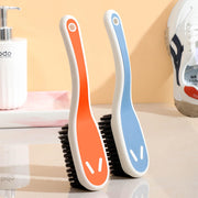 Gray Ganganmax soft bristle scrub cleaning brush set with small fabric and household cleaning brushes for carpets, clothes, bathroom, and sneakers.