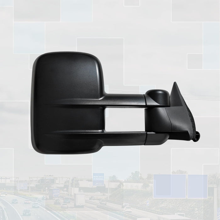 Pair Tow Mirrors Compatible with 1988-2000 Chevy GMC C/K 1500 2500 3500 Suburban Yukon Manual Telescoping Side View Mirror Set