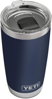 YETI Rambler 20 oz Tumbler, Stainless Steel, Vacuum Insulated with MagSlider Lid, Navy - Durrett Recovery