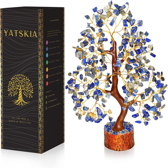 7 Chakra Tree of Life, Crystals and Healing Stones, Birthday Gifts for Women - Crystal Tree for Positive Energy, Home Office Decor, Spiritual Gifts for Women