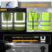 Hi Vis Reflective Safety Vest for Men Women with Chest Pocket Mesh High Visibility Class 2 Construction Vest,Meets ANSI/ISEA Standard(Kz179-Yellow-L)