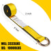 2” X 8’ 8-Pack Lasso Strap with D Ring Auto Tie down for Wheel Lift, Trailer, Tow Truck