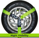 Wheel Dolly Tire Harness with Universal O-Ring - 2 Inch X 96 Inch - 4 Pack - High-Viz - 3,300 Pound Safe Working Load - Straps Only - Ratchets Sold Separately
