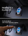 Car Charger Adapter【Smallest Metal】 4.8A Cigarette Lighter USB Car Charger Adapter Dual Port 12V USB Outlet Flush Fit for Iphone 16 Pro Max/15/14 Ipad Air Samsung Galaxy S25 S24 Ultra,Black