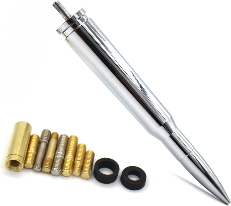 5.5 Inch 50 Cal Bullet Car Truck Antenna Mast Vehicle Short Radio Antenna Replacement for Ford F Series Super Duty Ranger Explorer Dodge RAM 1500 2500 3500 Classic Pickup Trucks