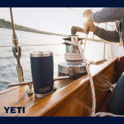 YETI Rambler 20 oz Tumbler, Stainless Steel, Vacuum Insulated with MagSlider Lid, Navy - Durrett Recovery