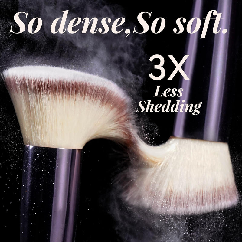 BS-MALL 18-piece makeup brush set with black case, includes foundation, powder, concealer, eyeshadow, and blush brushes.