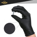 Thor Grip Heavy Duty Black Industrial Nitrile Gloves with Raised Diamond Texture, 8-Mil, Latex Free