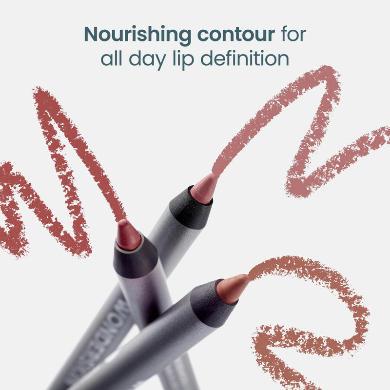 Wonderskin Saddle Lipliner Pencil, brown waterproof and transfer-proof lip liner, long-lasting and sharpenable for precise application