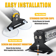Tiannor 6.1-inch emergency strobe lights with 12 LED amber and green hazard warning flashers for construction and tow trucks.
