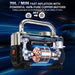 Silver Tire Inflator Heavy Duty Double Cylinders with Portable Bag- Car Accessories，Metal 12V Air Compressor Pump 150PSI with Adapter for Car, Truck, SUV Tires, Dinghy, Air Bed Etc